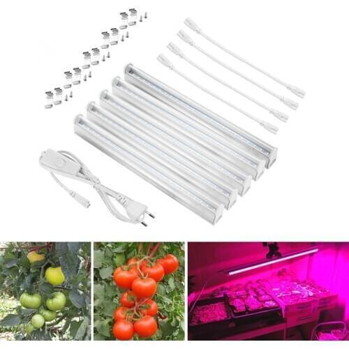 LED phyto lamp Full Spectrum Plant Grow light T5 LED Tube Bulb Grow lamp 110V 220V For indoor grow tent vegetables flower lamp