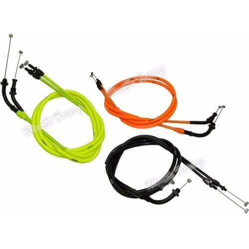 2pcs Motorcycle Throttle Cable Steel Wire For Honda CB1300 2003 2004 2005 2006 2007 2008 2009 2010 2011 2012 2013 2014 2015-2017