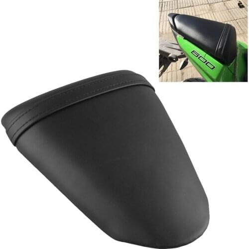Motorcycle Rear Passenger Seat Pillion Cushion Back Cover For KAWASAKI ZX6R ZX-6R 600 2009 2010 2011 2012 2013 2014 Black