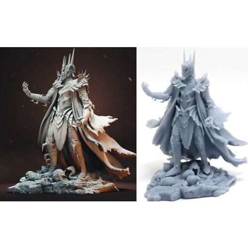 1/24 75mm 1/32 56mm Resin Model Sauron Figure Unpainted Unassembled RW-031