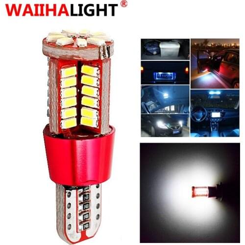 1X Canbus No Error T10 Car Bulb W5W 194 LED Car Lights Side Marker Lamp For 12V DC Trunk Light Shine Red White Amber