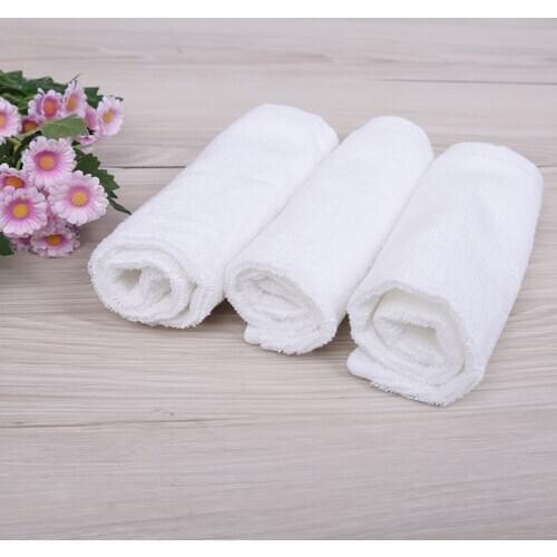 10PCS White Towel Hotel Microfiber Towels 30cm baby hydrofiel doeken serviette Kids Hand Towel Cotton Face Towels Bathroom toall