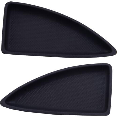 2pcs Car Front Door Switch Bezel Cap Bolt Cover Black Fit for Chevrolet Malibu 2016 2017 2018 23451118 23451120 Accessories