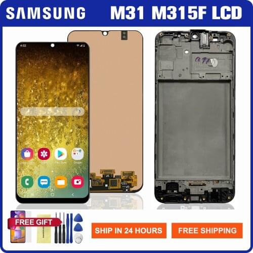 6.4'' Original Lcd For Samsung Galaxy M31 M315 LCD Display Touch Screen Digitizer Replacement For Samsung M31 M315 M315F Screen