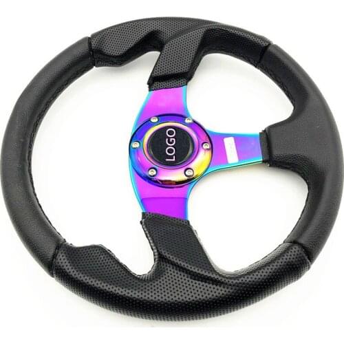 Automobile Refits 320mm Magic Color Concave Alloy Bracket Universal Steering Wheel