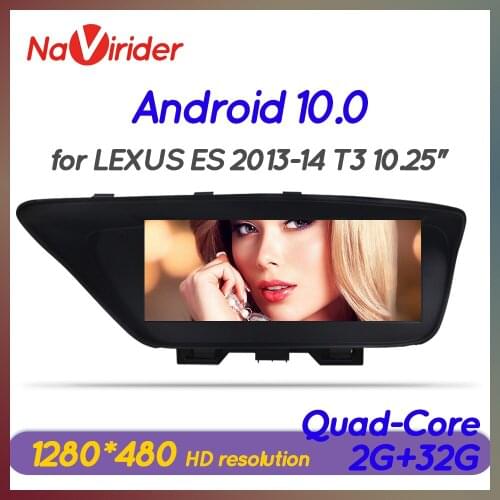 For Lexus ES ES200 ES300h ES250 ES350 2013-2018 Quad Core Android 10 Car Multimedia Head Unit Touch Screen Stereo Gps Navigation