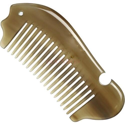 White Buffalo Horn Comb Genuine Natural Pure Anti Static Hair Loss Large Long Curly Hairbrush Combs With Hairdressing For Girl
