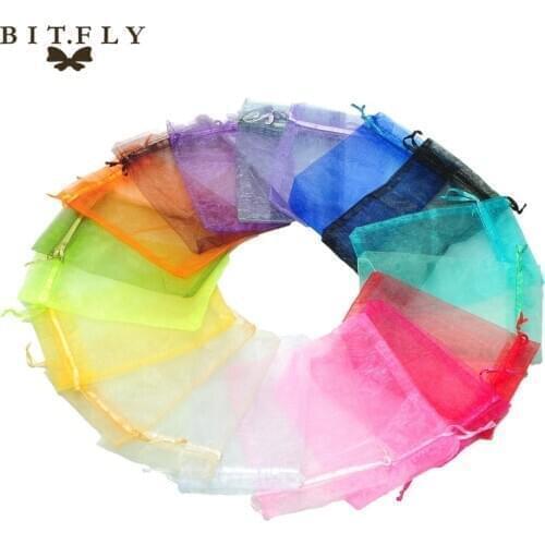 Free Shipping 100pcs/lot Dark Green Organza Bags 7x9cm Christmas& Wedding Gift Bags Jewelry Bags Gift packing Pouches