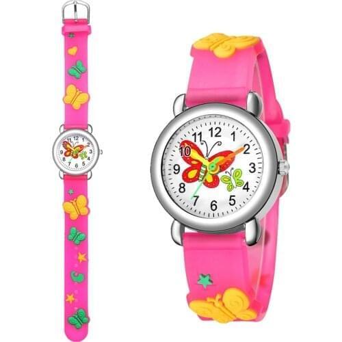 Kids Watches Cute Cartoon Watchs Delicate Silicone Band Watch Reloj niño Boys Girls Christmas Present Clock Quartz Wristwatch F3