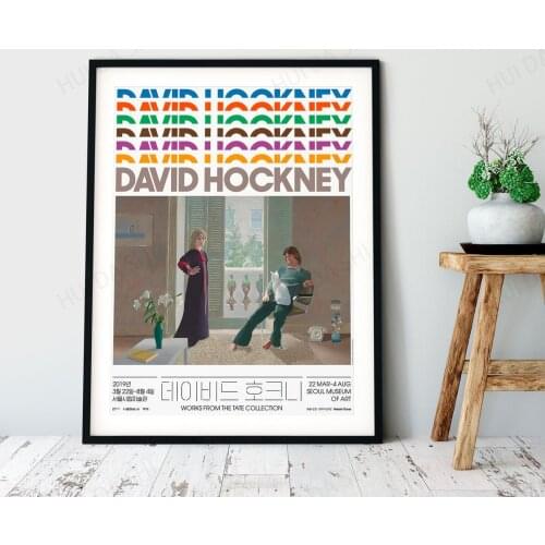 David Hockney Mr and Mrs Clark and Percy | David Hockney Poster | Art Exhibition | Wall Decor | Wall Art | Art Print