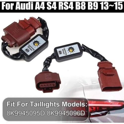 For Audi A4 S4 RS4 B8 B9 2013-2015 Dynamic Turn Signal Indicator LED Taillight Module Cable Wire Harness Left&Right Tail Light
