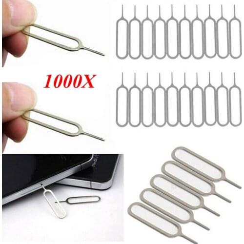 1000Pcs Sim Card Tray Ejector Eject Pin Key Removal Tool For Apple 5 6S