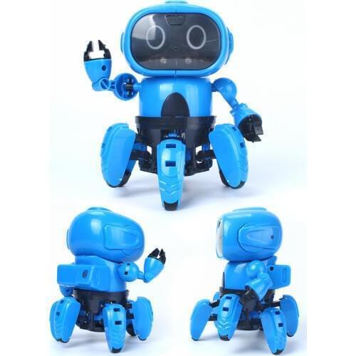Intelligent Induction Robot DIY Assembled Electric Follow Robot with Gesture Sensor Obstacle Avoidance Kids Educational Toys