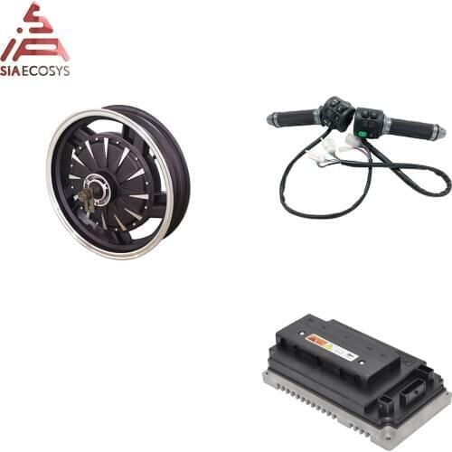 QSMOTOR 16X3.5inch 3000W V1.2 72V 90kph Electric Motorcycle Hub Motor Kits Electric Power Train With Motor Controller
