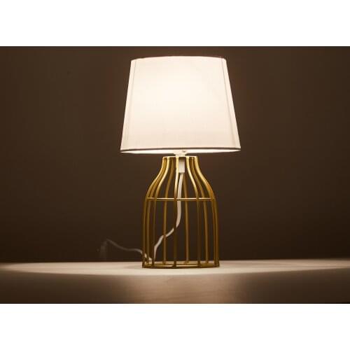 OuXean E14 40W Stylish Table Lamp White/Black Metal Lights for Home Decor Wedding Gift Bedroom Baby Room Night-Lights Cafe House