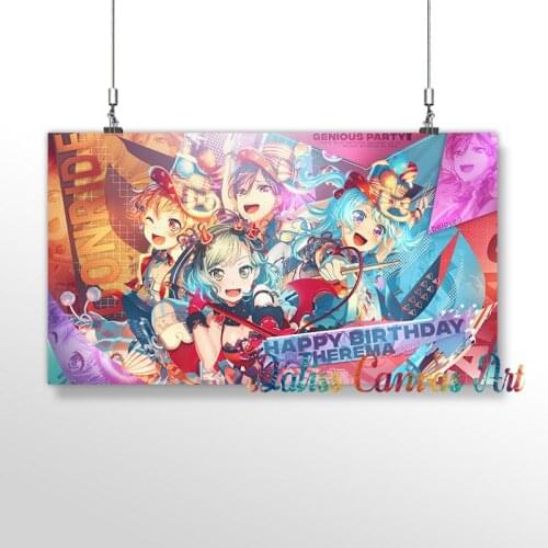 Anime Bang Dream Poster Pictures Home Decoration Manga Paintings Canvas HD Prints Wall Art Modular Living Room Framed