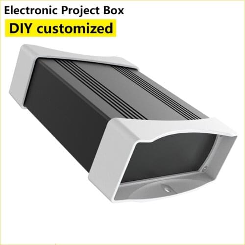 Plastic Cover Enclosure Resist Collision DIY Strong Protect PCB Aluminum Shell Battery Box K07 106W40H