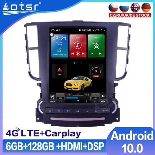Tesla Touch Screen For Honda Acura TL Android Multimedia DVD Video Player 6GB+128GB Car Radio Audio GPS Navigation Stereo Unit