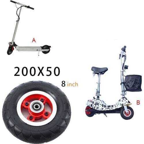 200x50 electric scooter solid tire warehouse cart filling tire 8-inch anti blowout tire