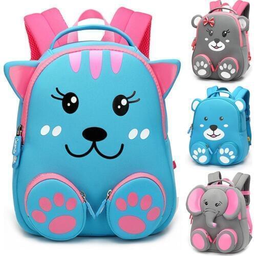 2020 Fashion New Cartoon Cat Backpack Schoolbag For Girls Boys Children School Bags Student Kids Bag Gift Mochila Escolar