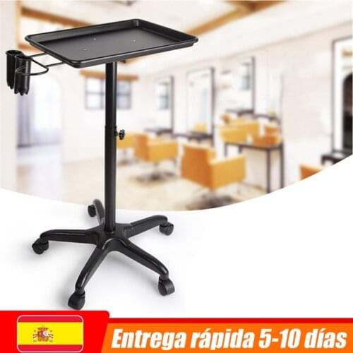 Beauty Salon Hairdesser Service Barber Trolley Hair Coloring Station Tattoo Styling Trolley Holder Bar Rolling Cart with Wheels