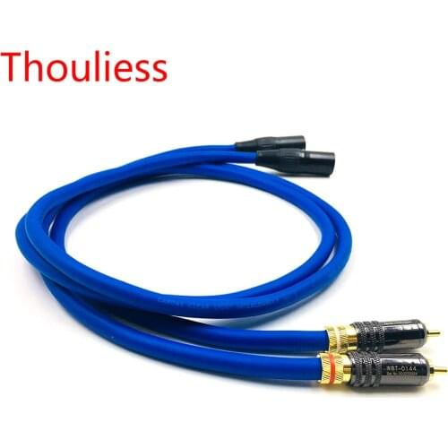 Thouliess Pair HIFI WBT-0144 RCA to XLR Balacned Audio Cable RCA Male to XLR Male Interconnect Cable with CARDAS Clear-Light-USA