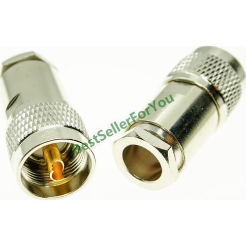 UHF PL-259 male PL259 plug clamp For RG8 LMR400 RG165 RG213 Cable RF connector