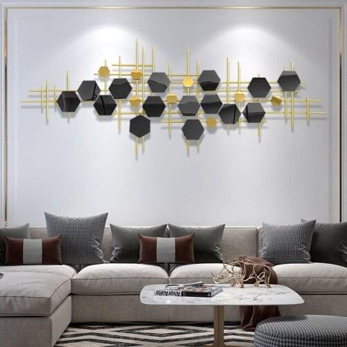 Living Room Decoration Wall Decoration Wrought Iron Metal Porch Dining Room Three-dimensional Decoration Wall Decoration