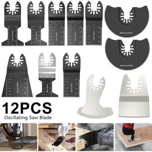 Universal Saw Blade Set Oscillating Multi Tool Saw Blade for Bosch Dremel Fein DeWalt Chicago Multimaster Power 34mm-88mm