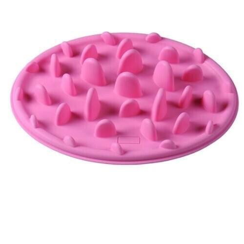 100 Pcs/Lot Wholesale Slow Pet Feeder Puppy Dog Cat Anti Slip Choke Silicone Feeder Anti-Gulp Bloat Water Bowl Feed Dish