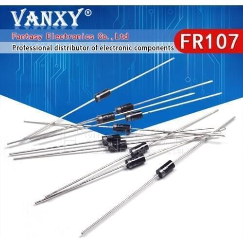 100PCS Rectifier Diode FR107 1A 1000V DO-41 fr107