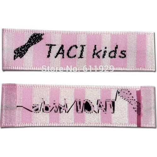 1000pcs Customized garment labels/tags/clothing woven labels/Trademark manufacture woven labels/brand/hang tag Free Shipping