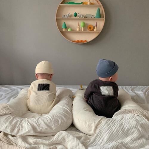 MILANCEL baby rompers single breast infant boys jumpsuits Korean style infant girls play suit