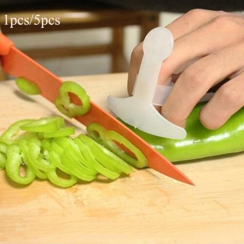5Pcs/lot Smile Kitchen Accessories Plastic Finger Guard Protect Your Finger Hand Not Hurt Cut Vegetable Tools Safety Protector