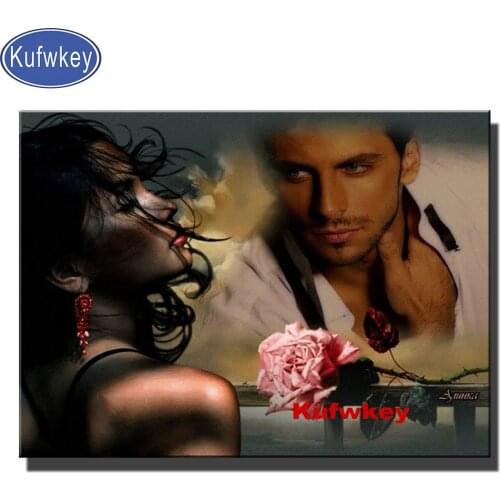 5D DIY Diamond embroidery Cross stitch Rose,Fantasy Couple Lovers Full Square Round Diamond mosaic,Diamond painting,Rhinestones