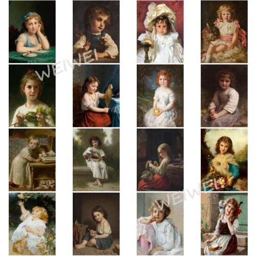 Diy 5D European Children Diamond Painting Full Square/round Drill Diamond Embroidery Handmade Picture of Rhinestones Home Decor