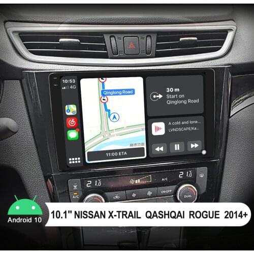 Android Car Multimedia Player With 10.1 Inch Screen For Nissan X-Trail Qashqai Rogue 2014+ Support WiFi DVR OBD2 Back-Up Camera