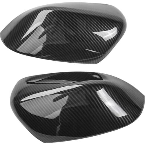 For Jeep Compass 2017-2020 Car Carbon Fiber Rearview Mirror Cover Trim Side Mirror Case Shell Decoration Accessories