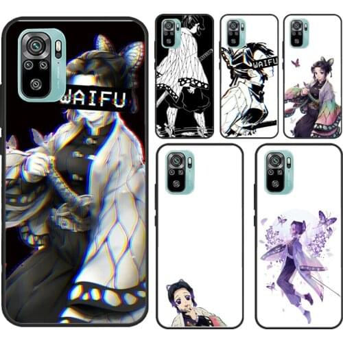 Shinobu Kimetsu no yaiba For Xiaomi Redmi Note 9 Pro Note 10 Pro 7 8 9S 8T Back Cover For Redmi 9T 9C 9A K40 Case