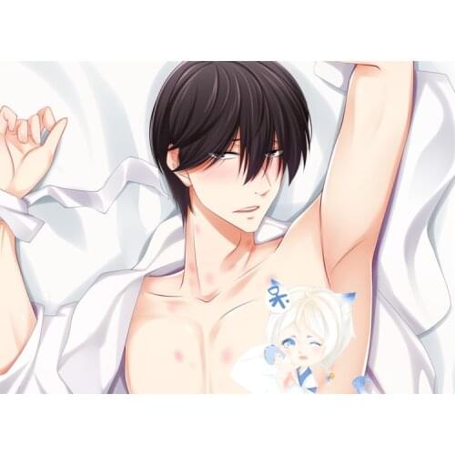 Dakaretai Otoko 1-i ni Odosarete Imasu TAKATO SAIJYO Dakimakura JYUNTA AZUMAYA Hugging Body Pillow Case Male BL Pillow Cover