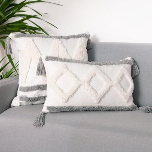 Tassels Decorative Cushion Cover 45x45Cm/30x50Cm Handmadle Pillow Cover Bedroom For Living Room Sofa Decoration Home PillowCase