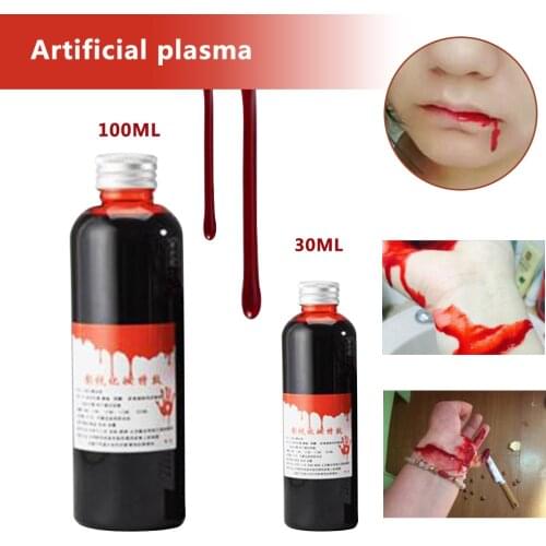 Scary Blood Ultra-real Fake Blood Halloween Horrable Joke Bottles Drips Simulation Photo Props Halloween Fool Day Party Supplies