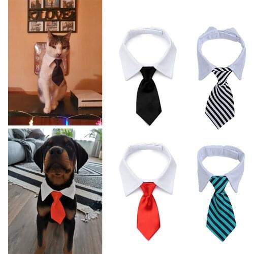 Pet Cat Dog Necktie Adjustable Puppy Cat Tie Dog Accessories for Small Dogs Pet Cat Accessories for Wedding Holiday Party Gift
