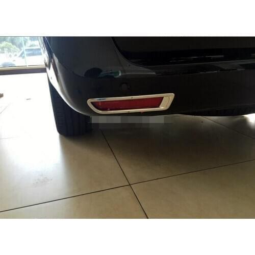 Chrome Rear Fog Light lamp frame Cover Trim 2pcs for Benz Metris Vito V Class W447 2014 2015 2016