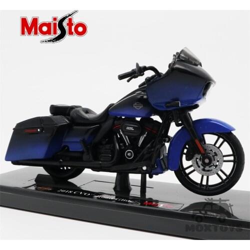 Maisto 1:18 Harley-Davision 2018 CVO Road Glide Mako Shark Fade/Blue Diecast Model Motorcycle