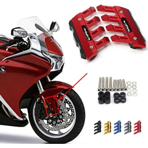 For HONDA VFR1200 VFR1200F Motorcycle Mudguard Front Fork Protector Guard Block Front Fender Anti-fall Slider Accessories