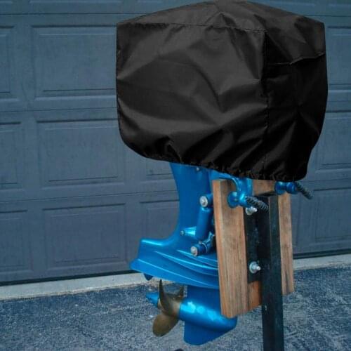 15-250HP Oxford Yacht Half Outboard Motor Engine Boat Cover Anti UV Dustproof Cover Marine Engine Protector Canvas Waterproof