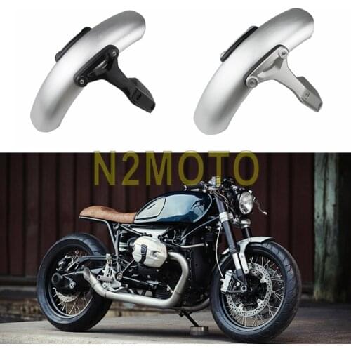 Silver Motorcycle Front Fender Mount Bracket Motorbike Mudguard Protection Guard For BMW R NINE T R9T 2014 2015 2016 2017 2018
