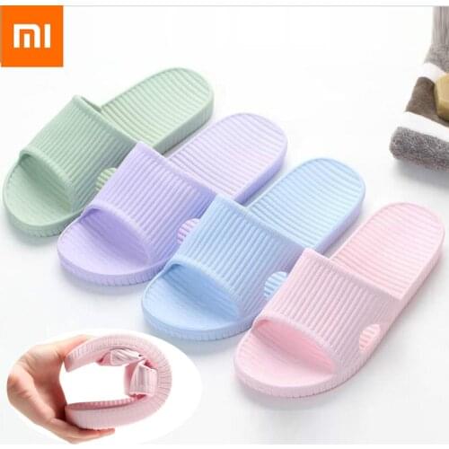 Xiaomi Slippers Soft Ladies Mens Childrens Sandals Non-slip Home Shower Slippers Childrens Casual Slippers Homekit