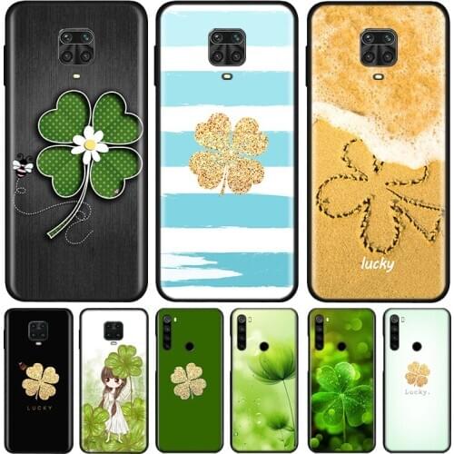 Four Leaf Clover Silicone Cover For Xiaomi Redmi Note 9 9A 9C 9S Pro Max 8T 8 7 6 5 Pro 5A 4X 4 Prime Phone Case